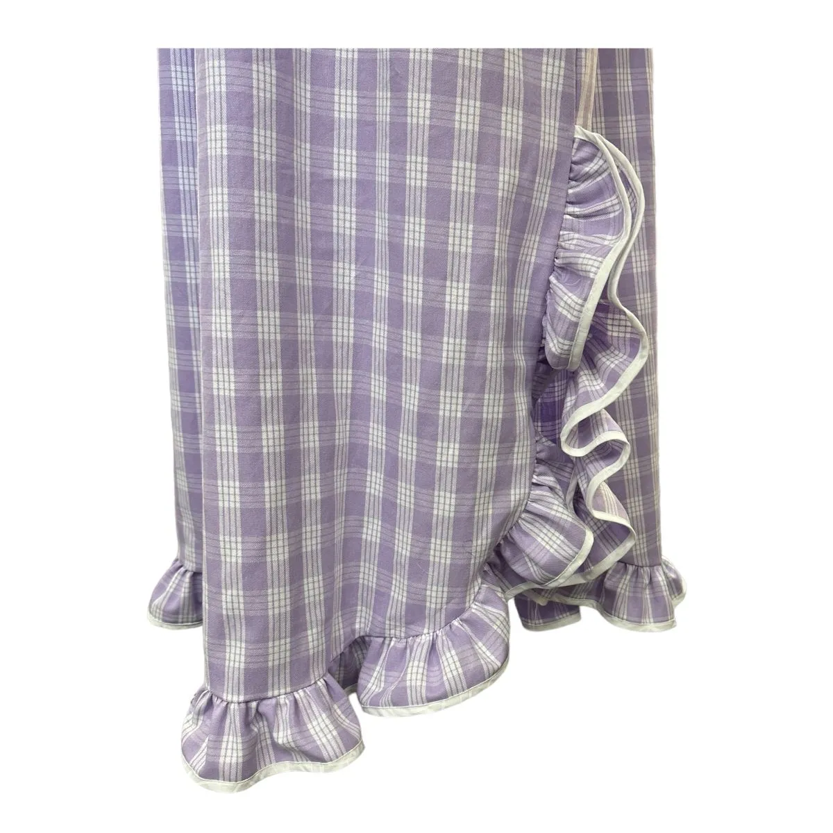 Lavender Palaka Traditional Muumuu Dress 464