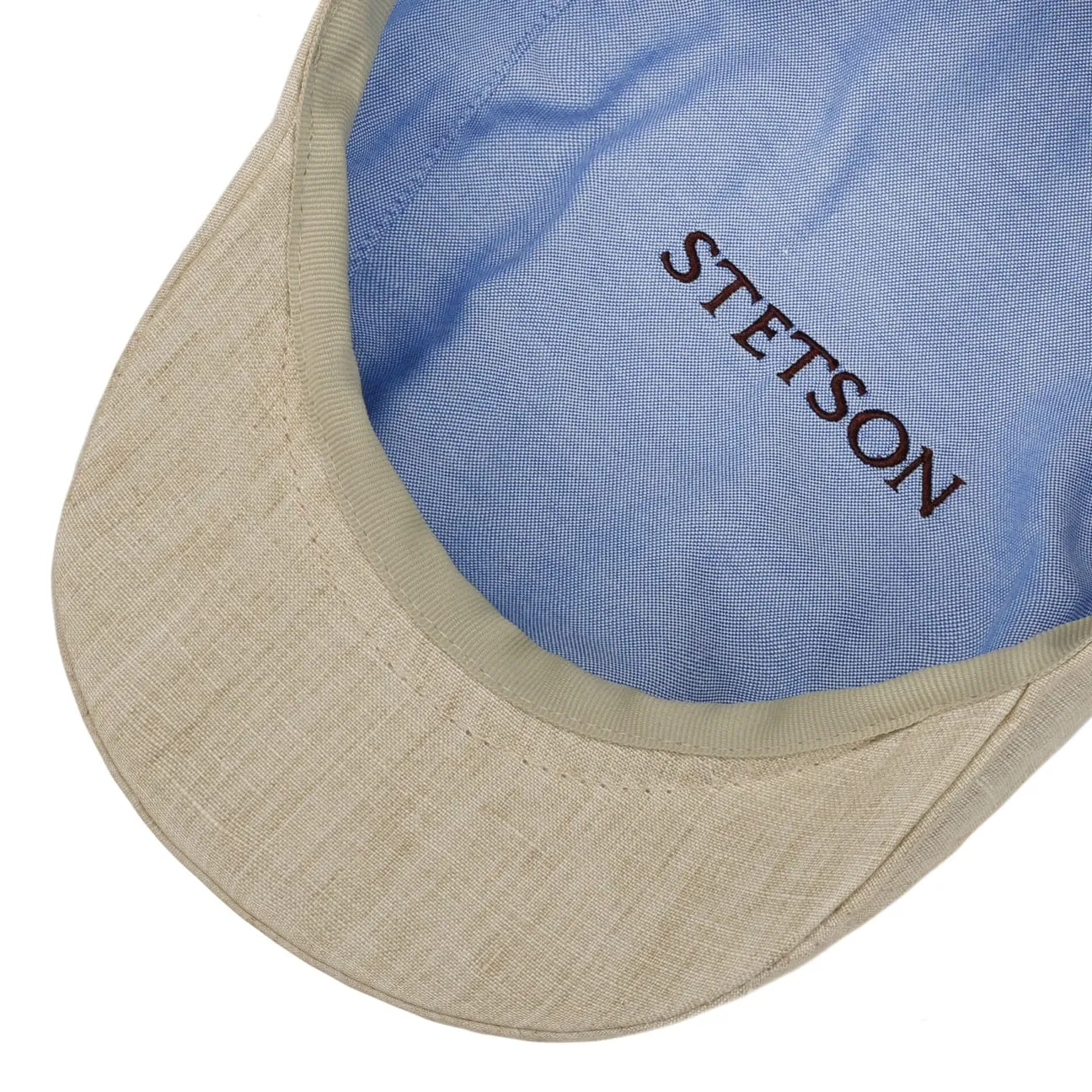 Madison Linen Flat Cap by Stetson