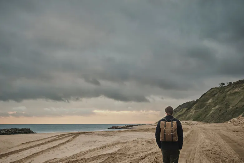 M/S Backpack – Navy/Dark Brown