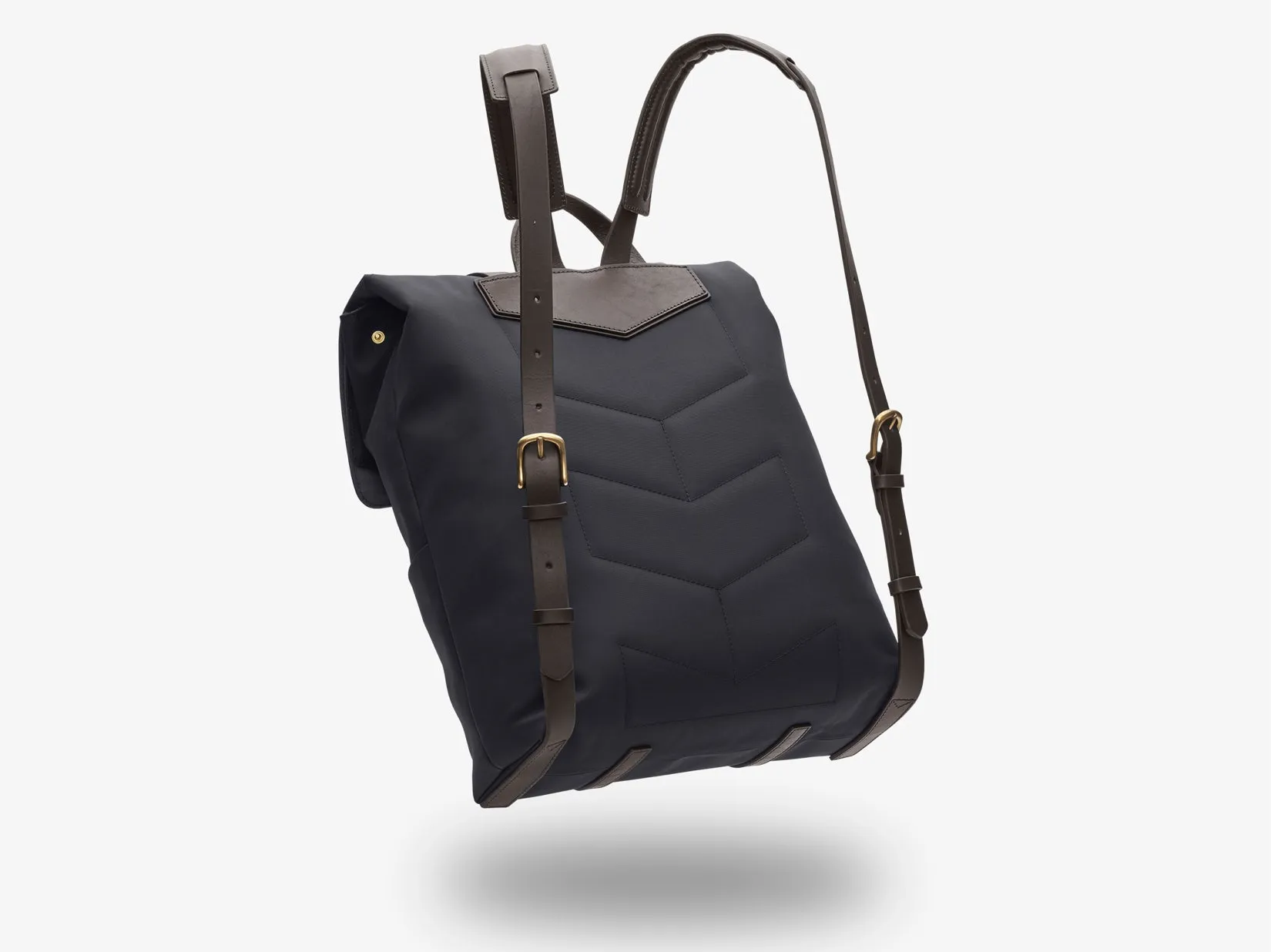 M/S Backpack – Navy/Dark Brown