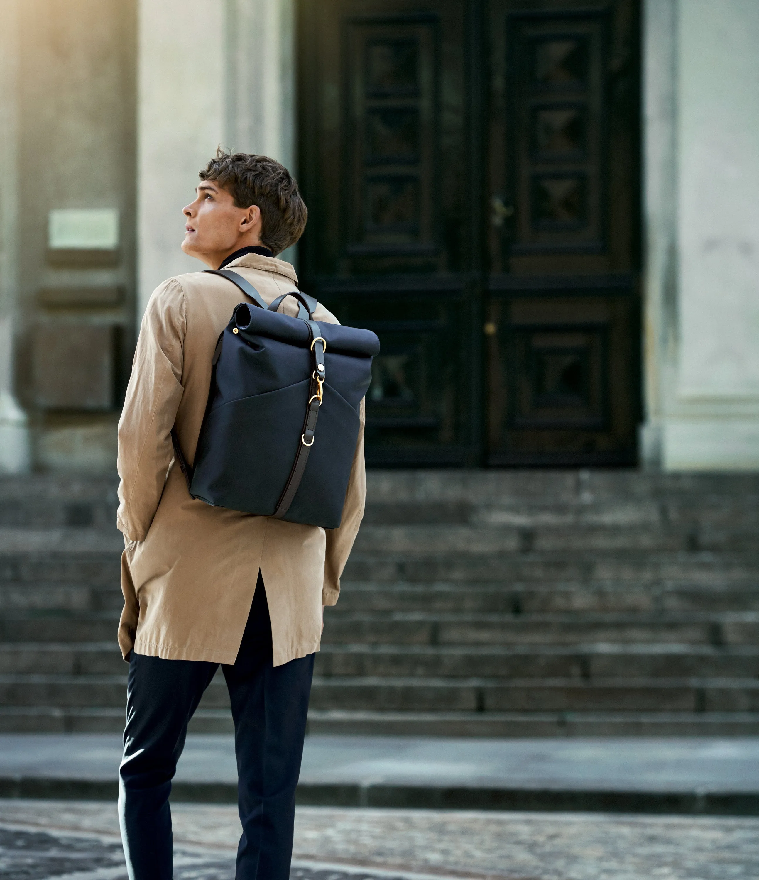 M/S Rucksack - Pioneer Blue/Cuoio