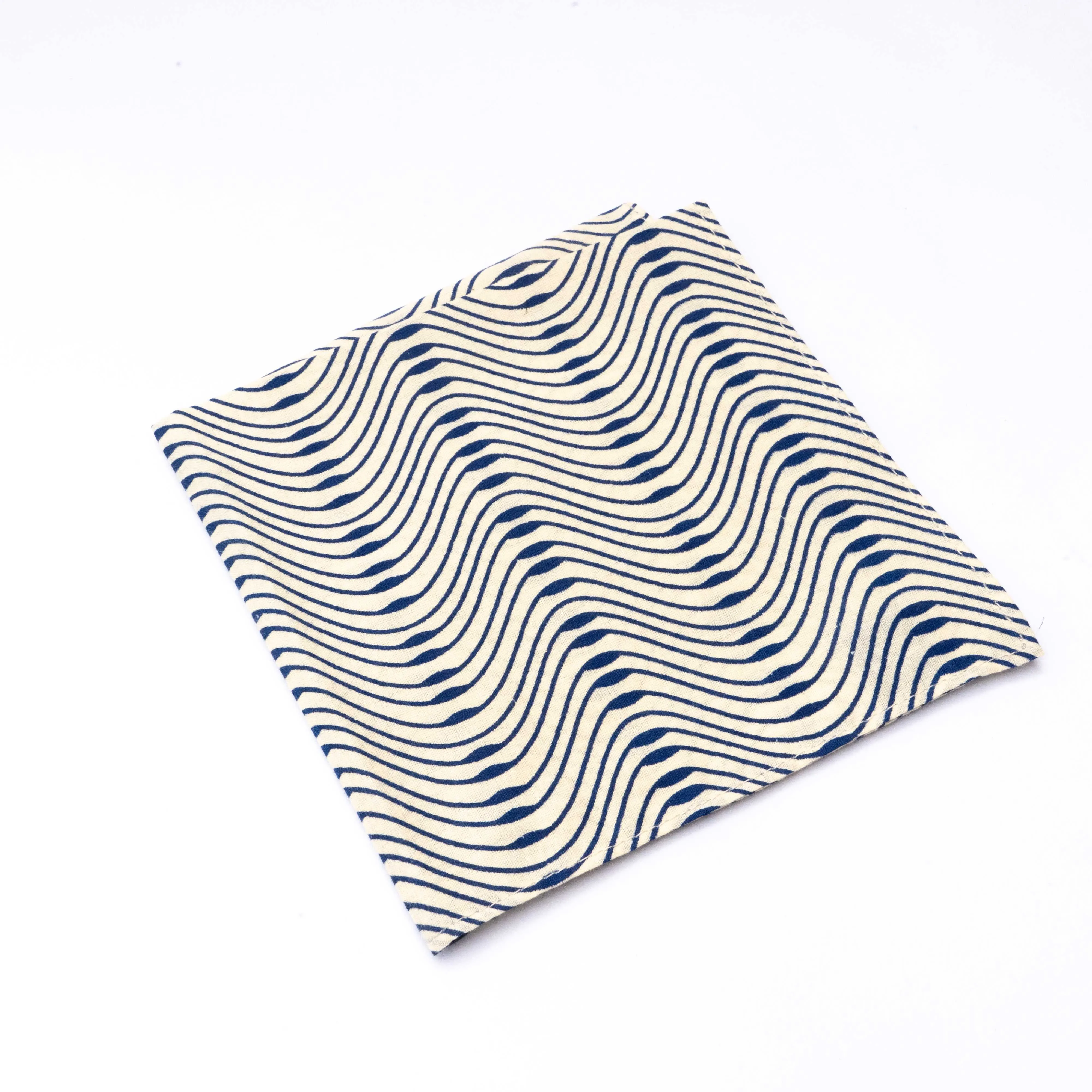 Printed Pocket Square - Wave