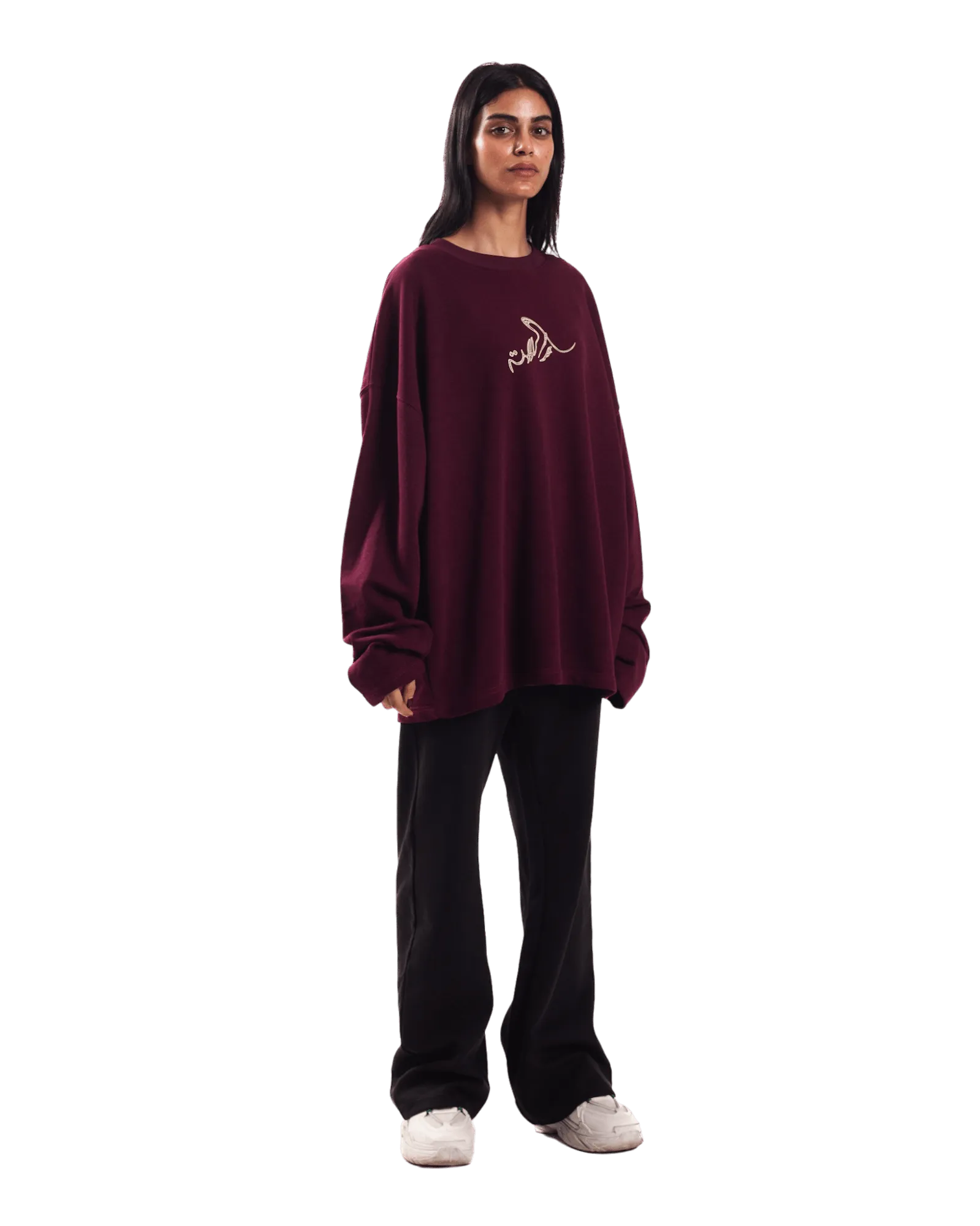 "FOREVER FOREST" MAROON FULL SLEEVE T SHIRT