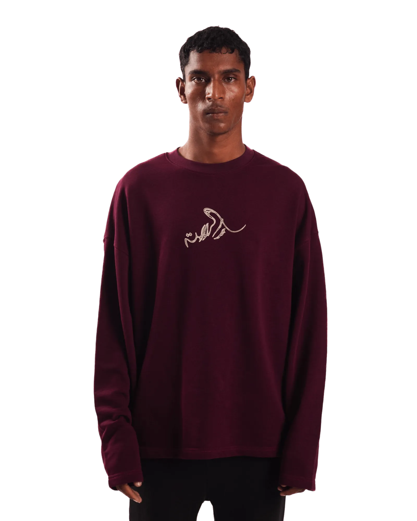 "FOREVER FOREST" MAROON FULL SLEEVE T SHIRT