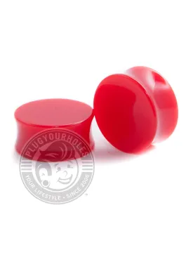 Red Acrylic Plugs