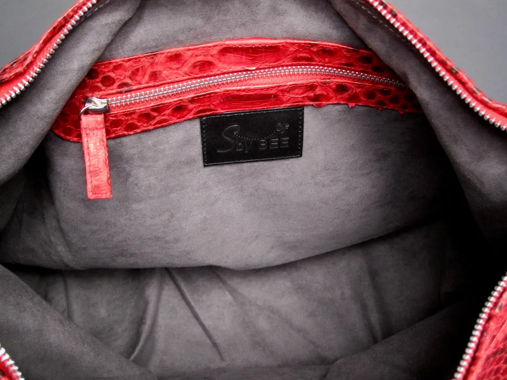 Red Jumbo Shoulder Bag