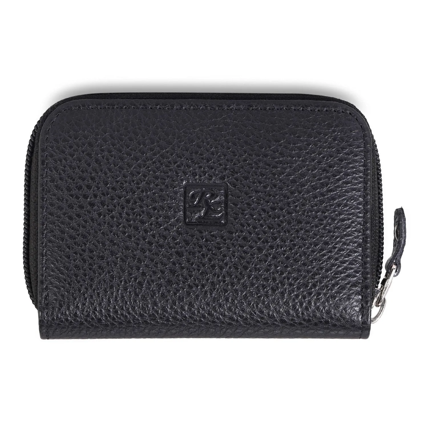 RL Gusset Full Zip Unisex Leather Card Holder