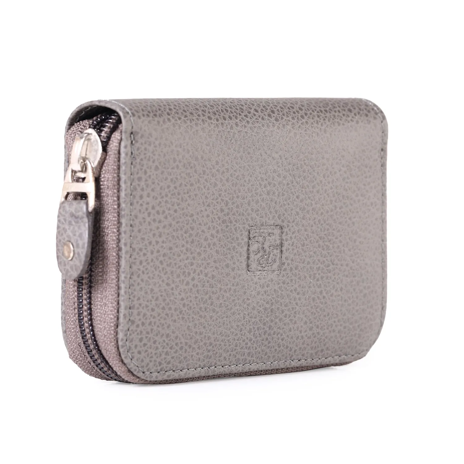 RL Gusset Full Zip Unisex Leather Card Holder