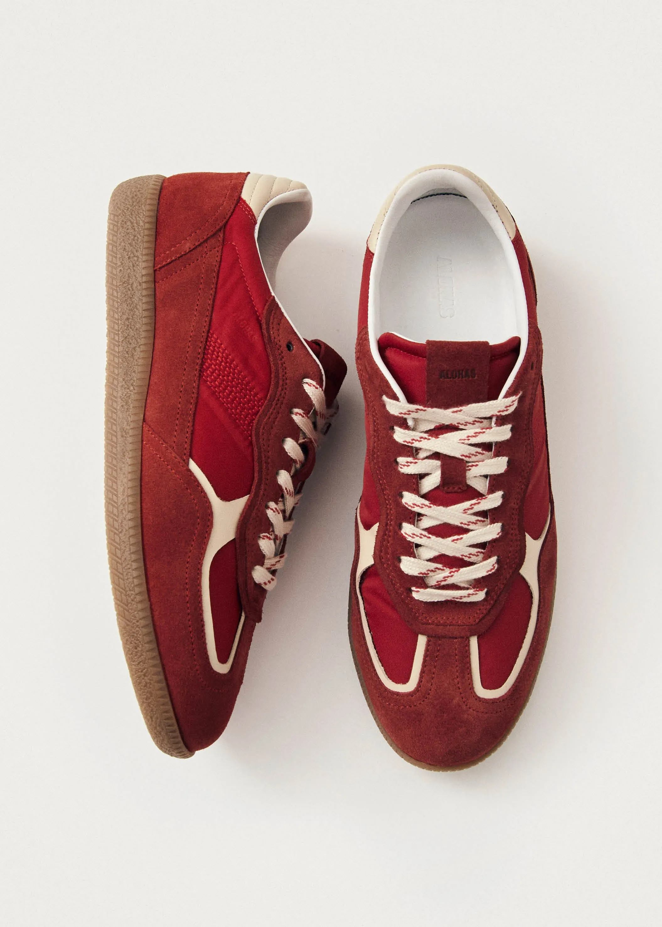 Tb.490 Rife Sheen Red Leather Sneakers