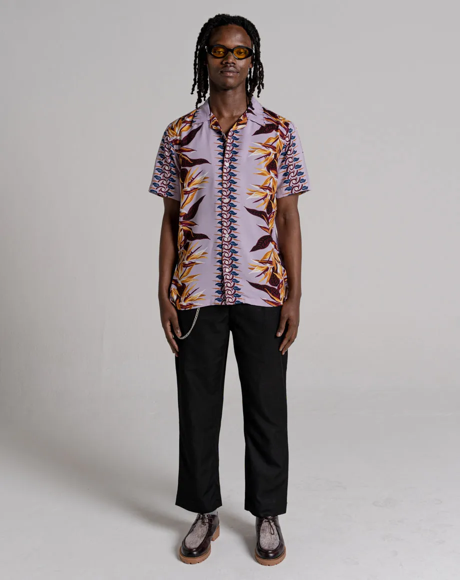 TONGA UNISEX PRINTED SHIRT - LILAC