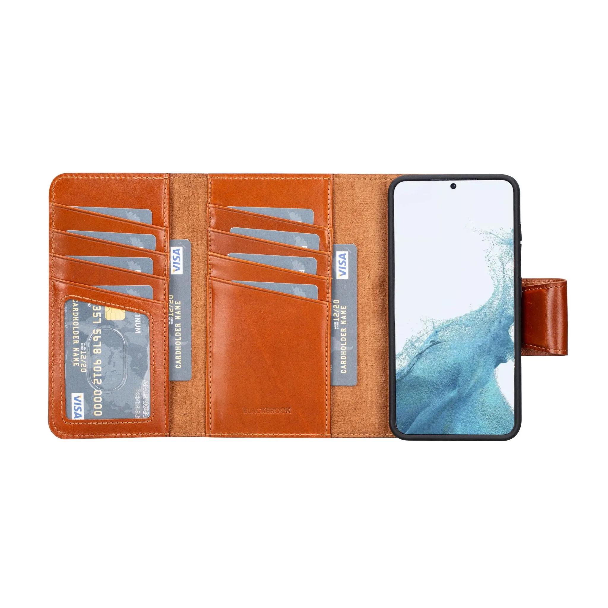 Tudor Samsung Galaxy S23 Wallet Case, Burnished Tan