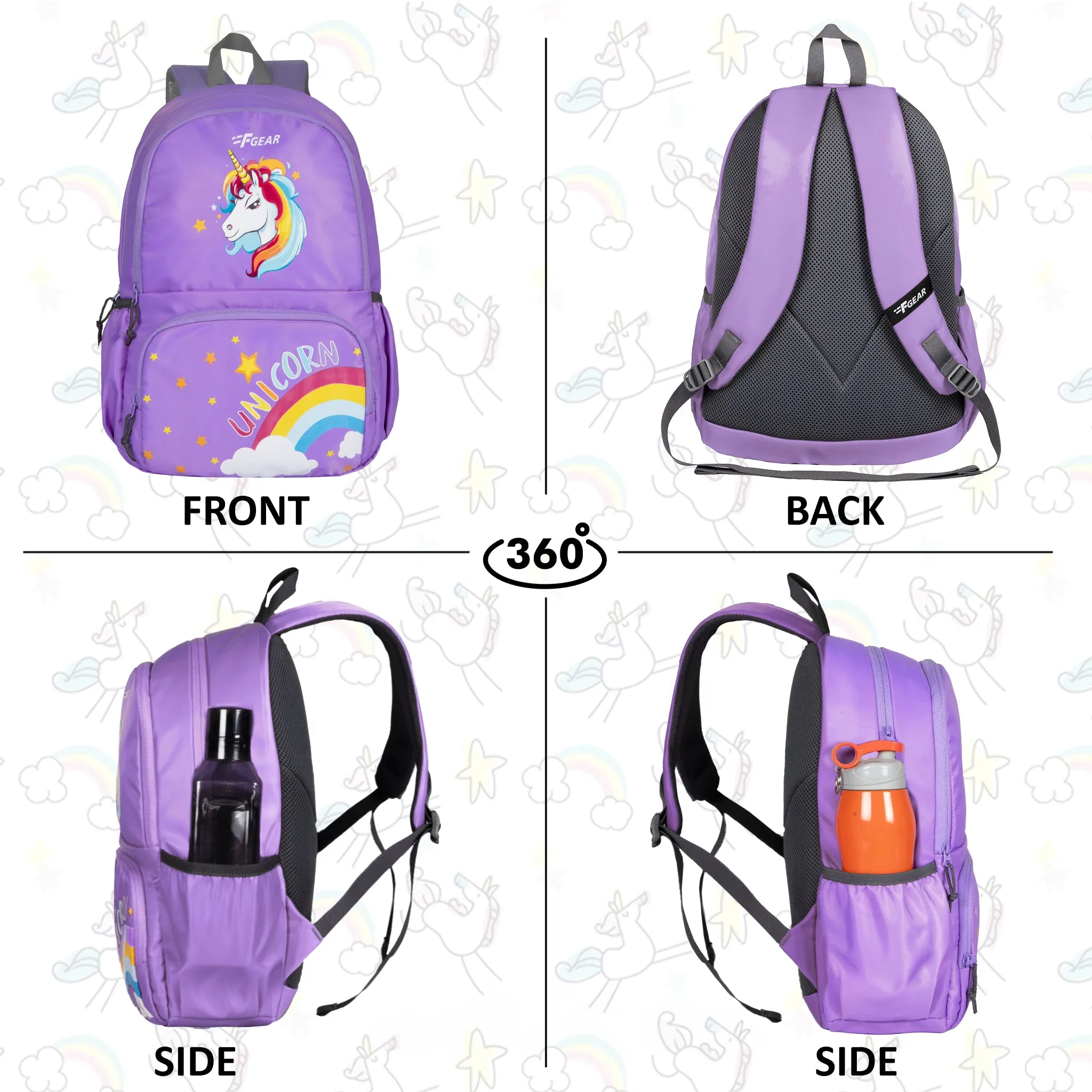 Unicorn 22L Lavender Kids Backpack