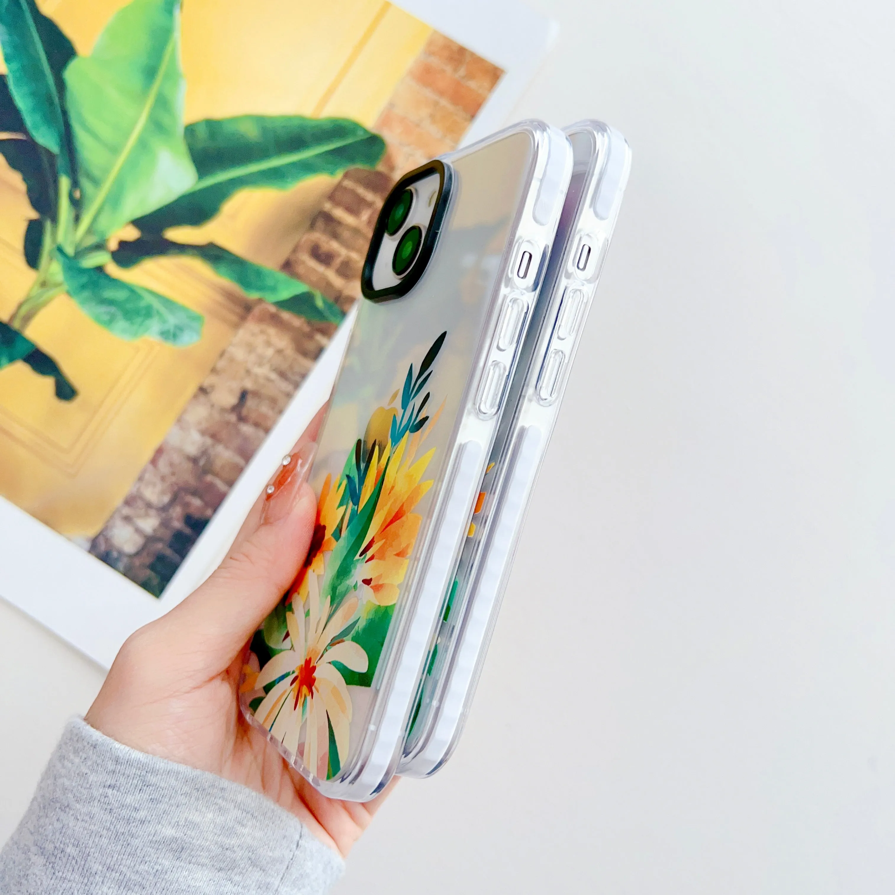 Water Color Sunflower ! Designer Impact Proof Silicon Phone Case for iPhone