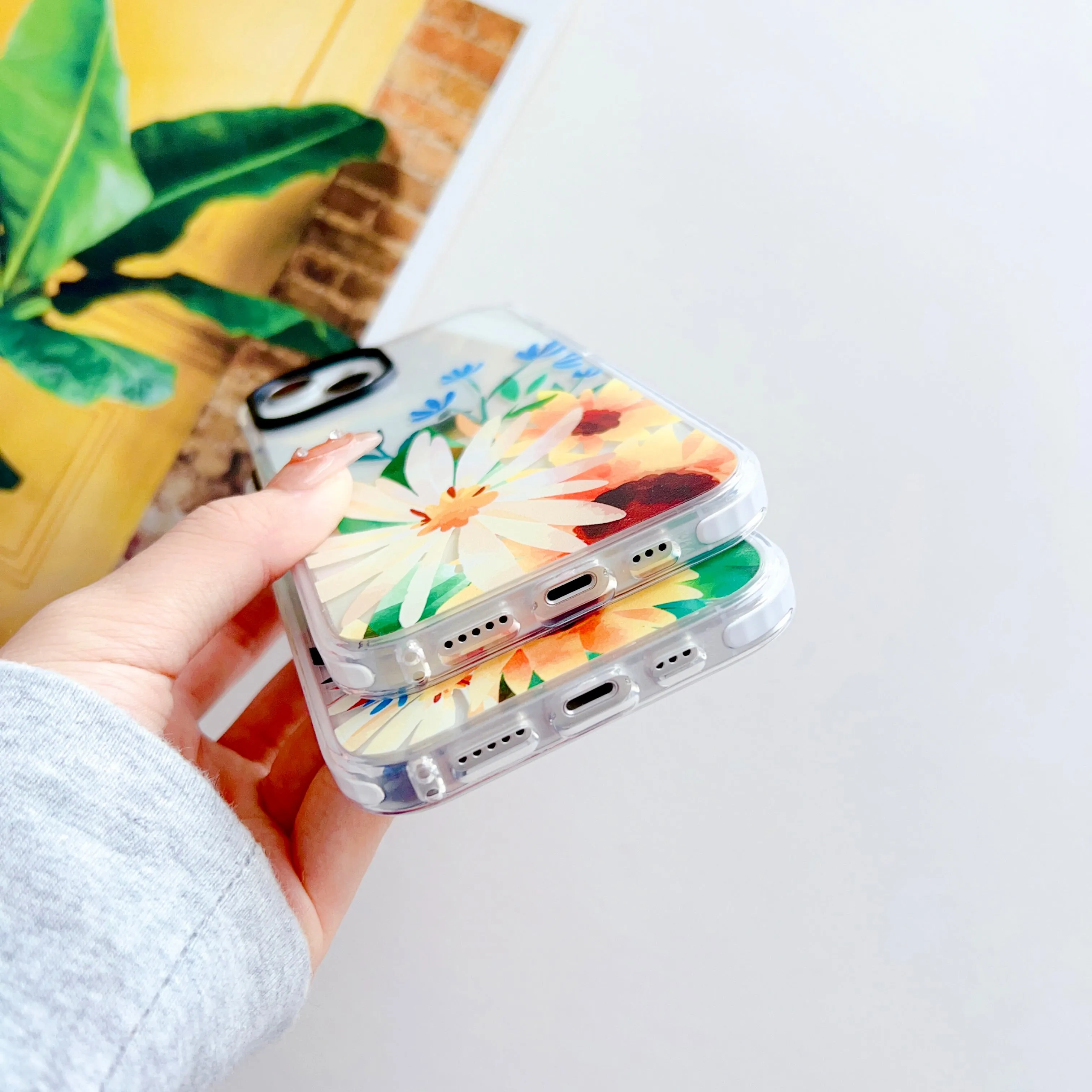 Water Color Sunflower ! Designer Impact Proof Silicon Phone Case for iPhone