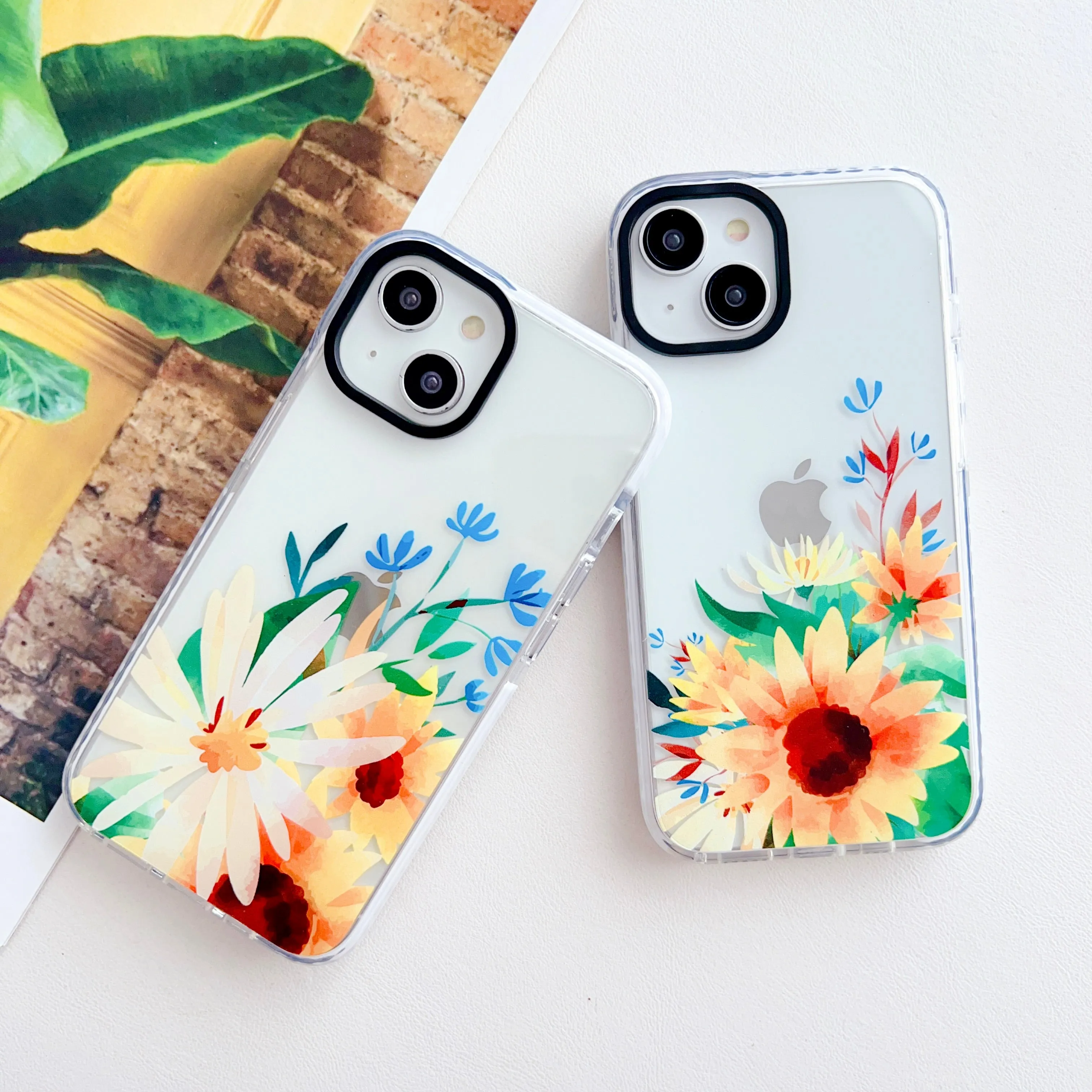 Water Color Sunflower ! Designer Impact Proof Silicon Phone Case for iPhone