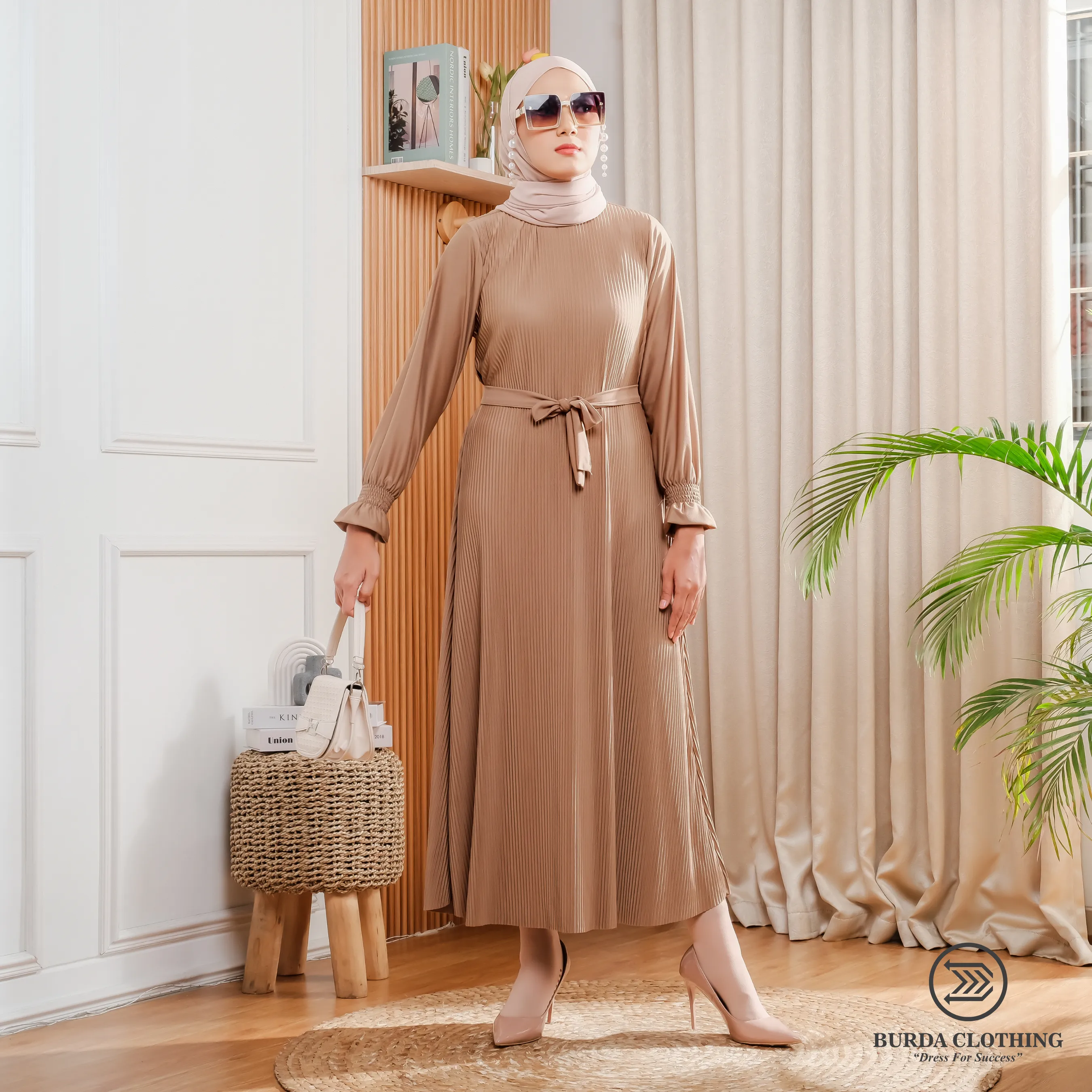 Women's Plain Dress Brown