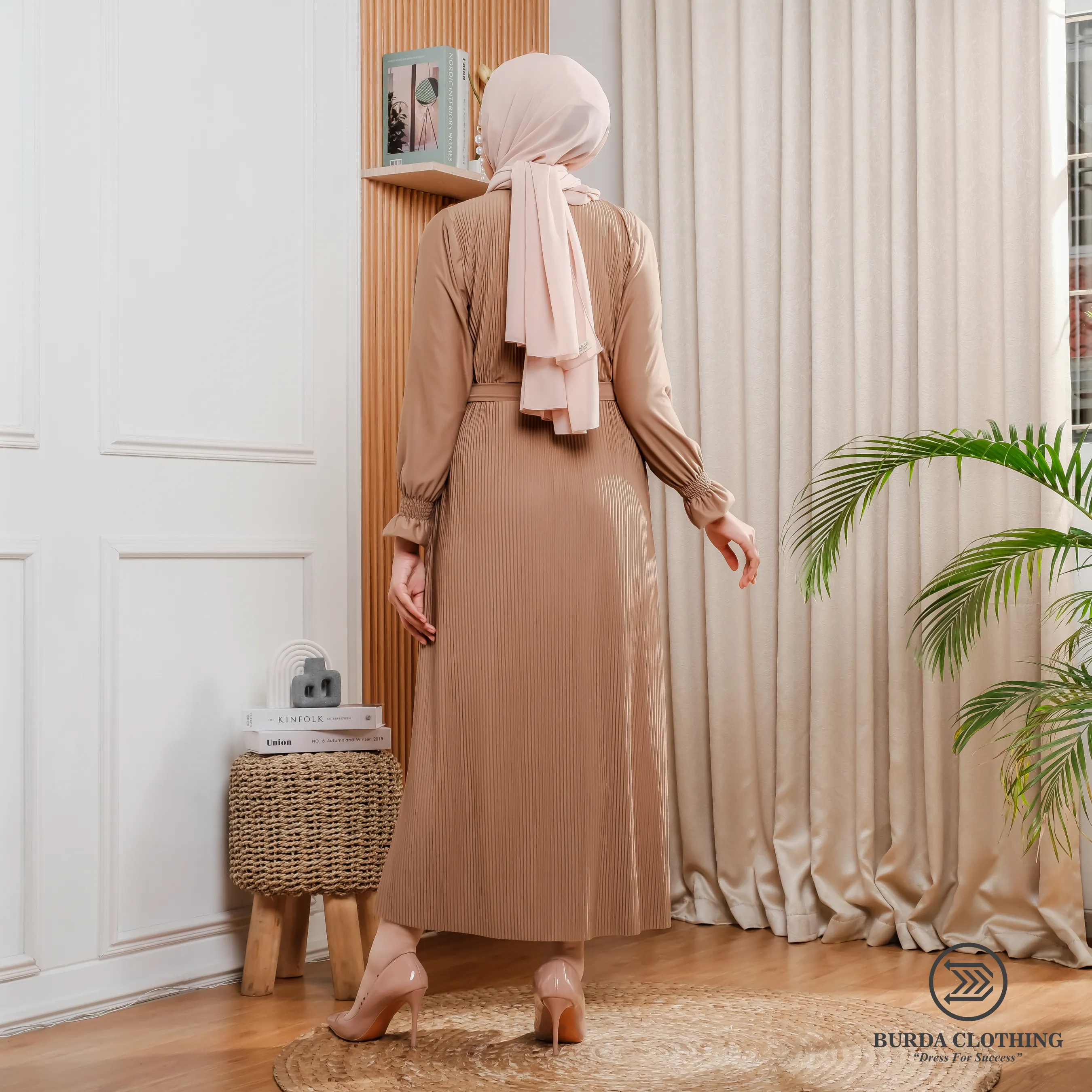 Women's Plain Dress Brown