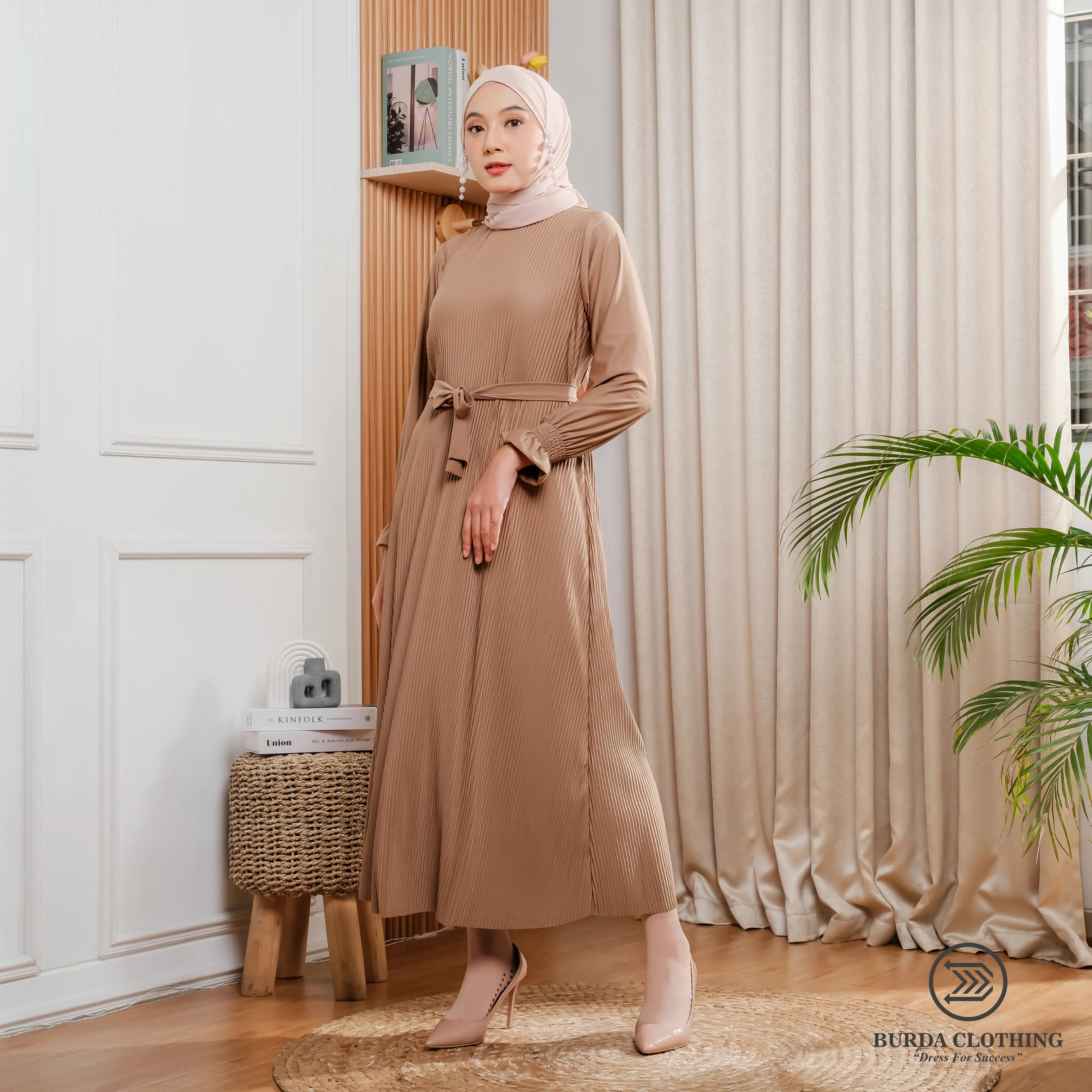 Women's Plain Dress Brown