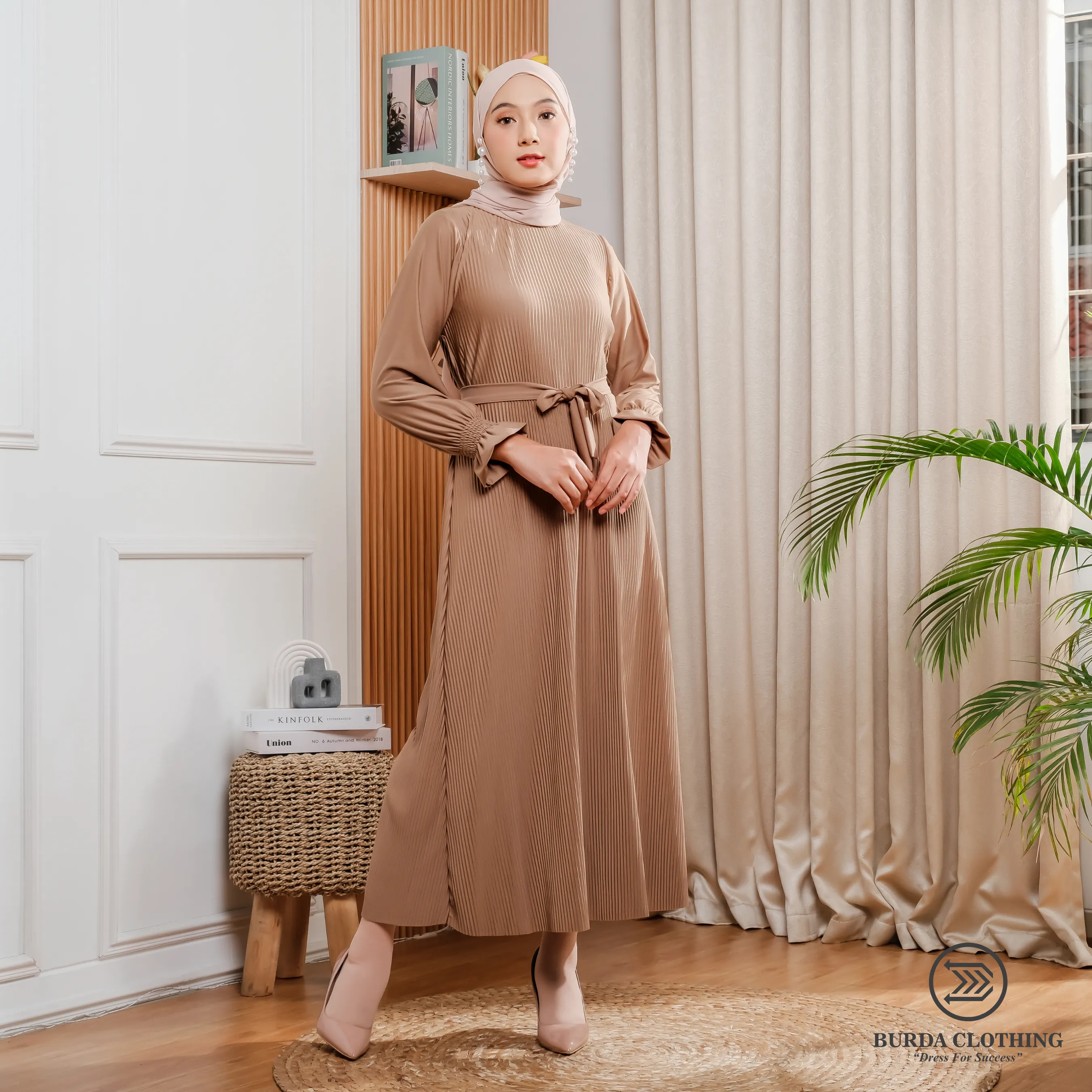 Women's Plain Dress Brown